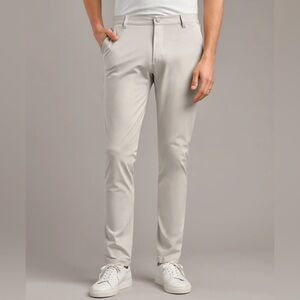 Rhone Men’s Commuter Pant Slim 32 waist 33 inseam Stone